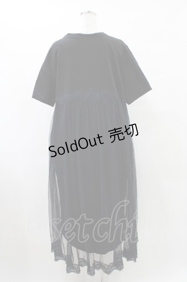 画像2: Candy Stripper / BRAVE DINOSAUR LINGERIEワンピース  ブラック H-25-09-25-1029-PU-OP-KB-ZT456 (2)