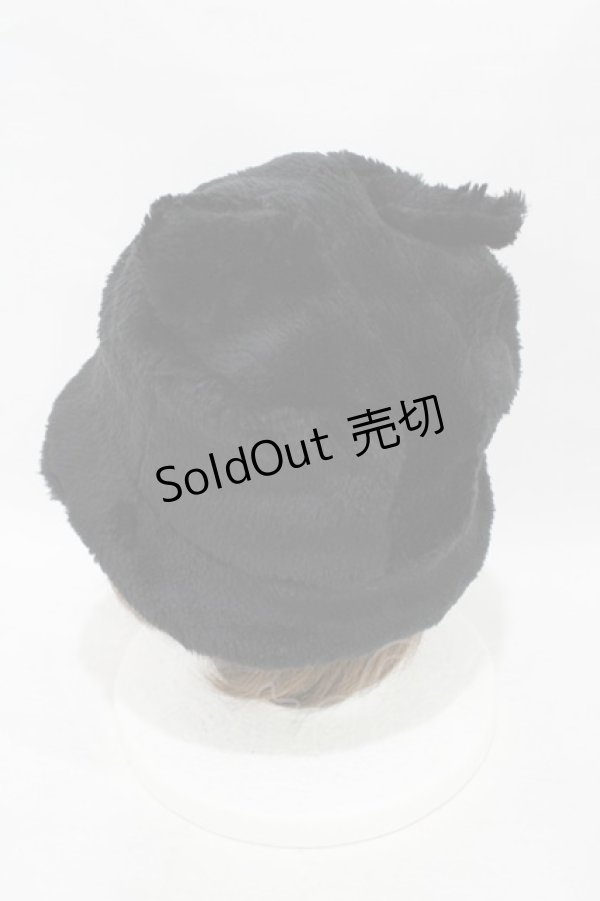 画像2: MILK / CATイヤーバケットハット  ブラック H-25-09-25-1003-ML-AC-KB-ZH (2)