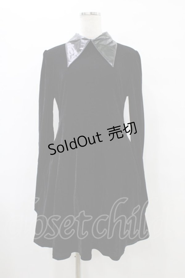 画像1: KILL STAR / Cathedral II skater Dress M 黒×白 H-25-09-25-1032-SL-OP-KB-ZH (1)