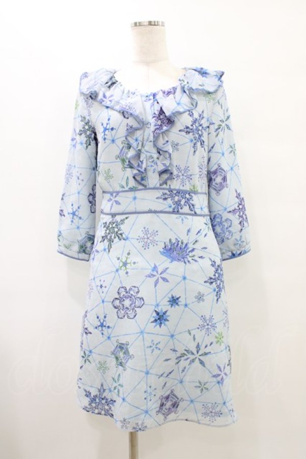 画像1: MILK / Snow Friendsドレス  ブルー H-25-09-25-1034-ML-OP-KB-ZH (1)