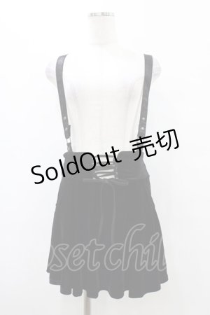 画像: KILL STAR / ABOLOFT SUSPENDER DRESS SKIRT M ブラック H-25-09-25-1035-SL-SK-KB-ZH