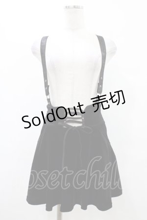 画像: KILL STAR / ABOLOFT SUSPENDER DRESS SKIRT XS ブラック H-25-09-25-1037-SL-SK-KB-ZH