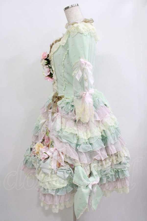 画像2: BABY,THE STARS SHINE BRIGHT / Scarlet 〜Primavera Waltz Dress〜  ミント H-25-09-26-004-BA-OP-KB-ZH (2)