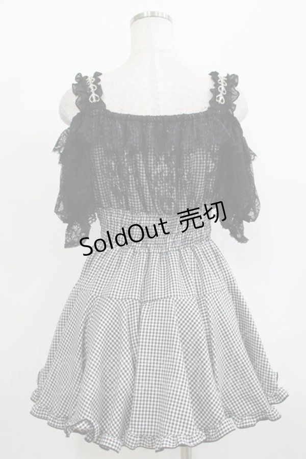 画像3: LIZ LISA / オフショルレイヤードワンピース Free ブラック H-25-09-26-027-LO-OP-NS-ZH (3)