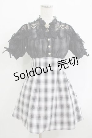 画像: Rojita / 肩ベルトデザインドッキングワンピース Free ブラック H-25-09-26-028-LO-OP-NS-ZH