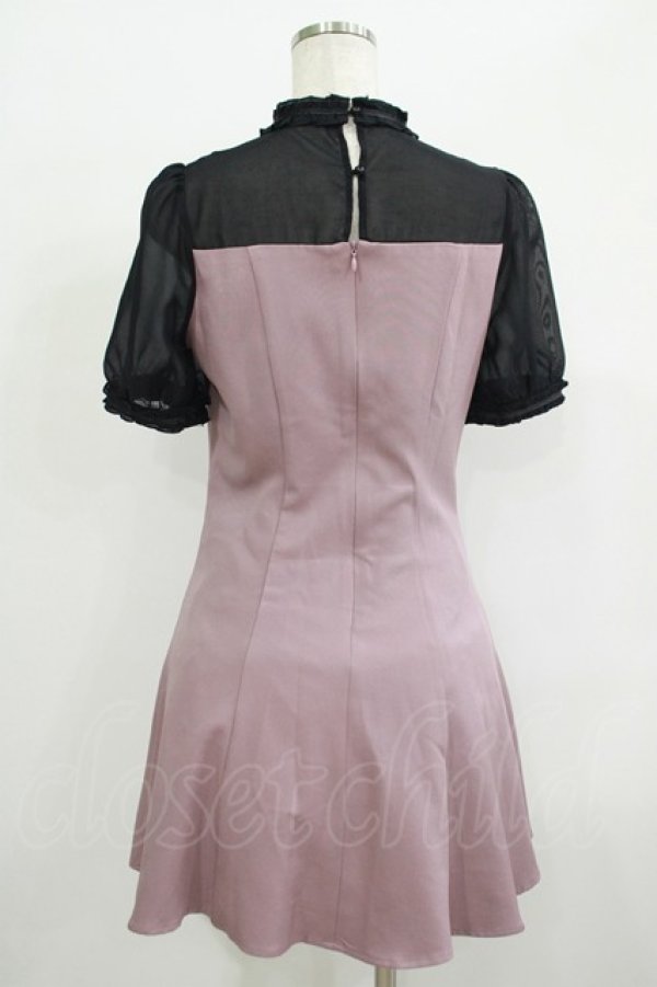 画像3: Rojita / 配色シフォン切替ワンピース Free ピンク H-25-09-26-031-LO-OP-NS-ZH (3)