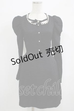 画像: Ank Rouge / backスピンドルワンピース M ブラック H-25-09-26-032-CA-OP-NS-ZH