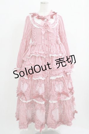 画像: BABY,THE STARS SHINE BRIGHT / Sweet Gingham Dollロングワンピース Free エンジ H-25-09-26-005-BA-OP-NS-ZH