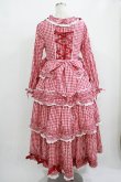 画像3: BABY,THE STARS SHINE BRIGHT / Sweet Gingham Dollロングワンピース Free エンジ H-25-09-26-005-BA-OP-NS-ZH (3)