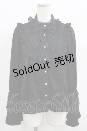 画像: axes femme kawaii / ロココ姫袖ブラウス M ブラック H-25-09-26-044-AX-BL-NS-ZH