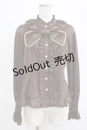 画像: Dear Celine / Valentine's Chocolateブラウス L ブラウン H-25-09-26-045-LO-BL-NS-ZH