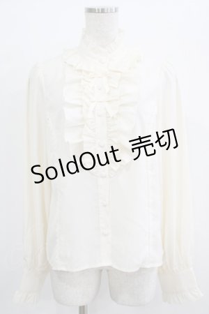画像: axes femme kawaii / スタンドフリルブラウス M 生成り H-25-09-26-047-AX-BL-NS-ZH