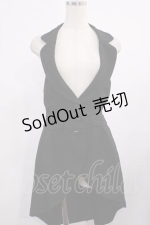 画像: axes femme POETIQUE / ホルターロングベスト M ブラック H-25-09-26-1024-AX-TO-NS-ZH
