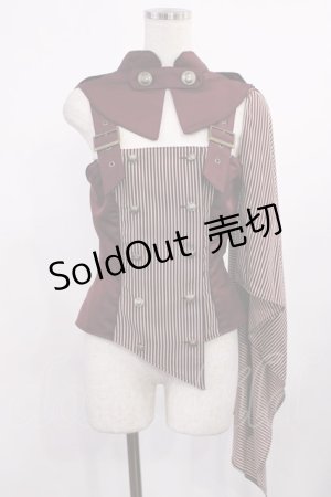 画像: ALICE and the PIRATES / 狼さんのケープベスト&アームカバーセット Free ボルドー H-25-09-26-1025-PA-JA-NS-ZH
