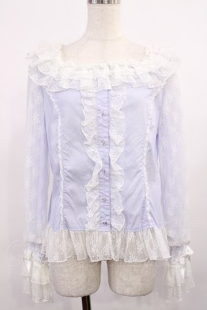 画像: Angelic Pretty / フランソワーズブラウス Free ラベンダー H-25-09-26-1029-AP-BL-NS-ZH