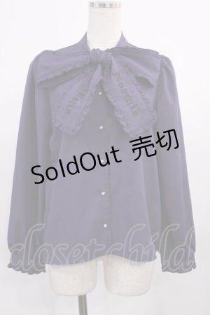 画像: NOEMIE / ゴシックフリルオープンショルダーボウタイブラウス M 紫 H-25-09-26-1033-LO-BL-YZ-ZH