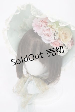 画像: BABY,THE STARS SHINE BRIGHT / Scarlet ~Primavera Waltz Bonnet Hat~  ミント H-25-09-26-1039-BA-AC-KB-ZH