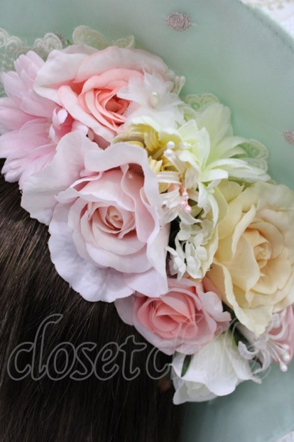 画像3: BABY,THE STARS SHINE BRIGHT / Scarlet ~Primavera Waltz Bonnet Hat~  ミント H-25-09-26-1039-BA-AC-KB-ZH (3)