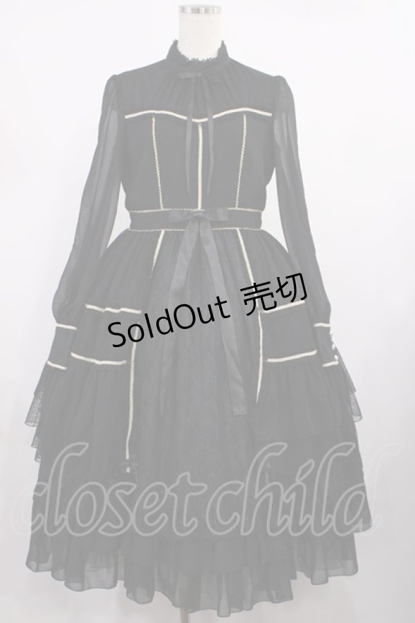 画像1: Angelic Pretty / Elegant Lacyワンピース Free ブラック H-25-09-26-1005-AP-OP-NS-ZH (1)