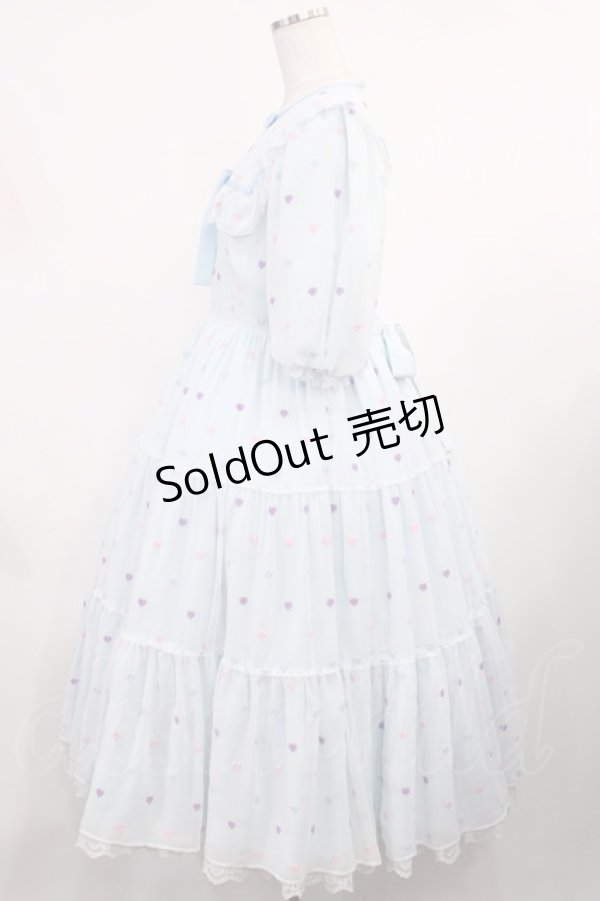 画像2: Angelic Pretty / Candy Petit Heartワンピース Free サックス H-25-09-26-1006-AP-OP-NS-ZH (2)