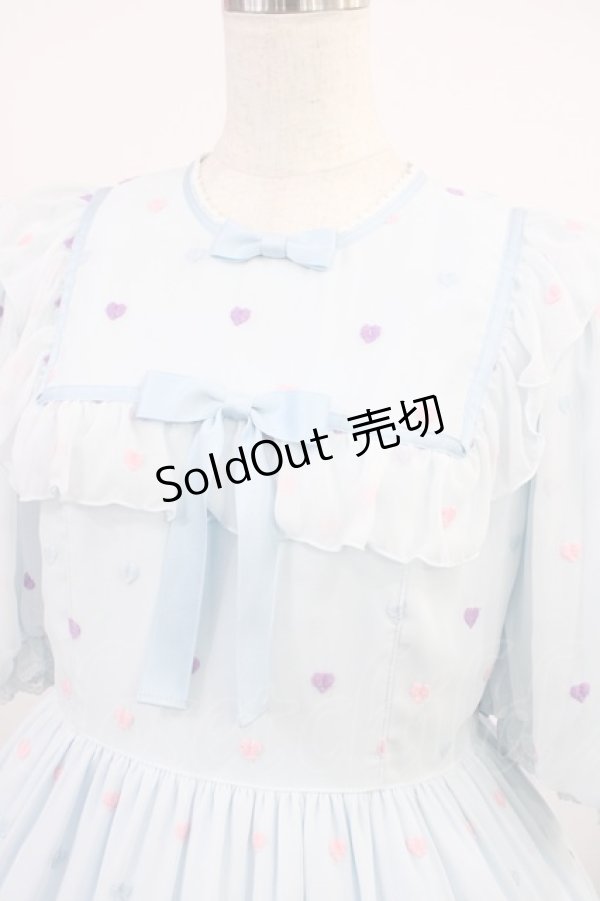 画像4: Angelic Pretty / Candy Petit Heartワンピース Free サックス H-25-09-26-1006-AP-OP-NS-ZH (4)