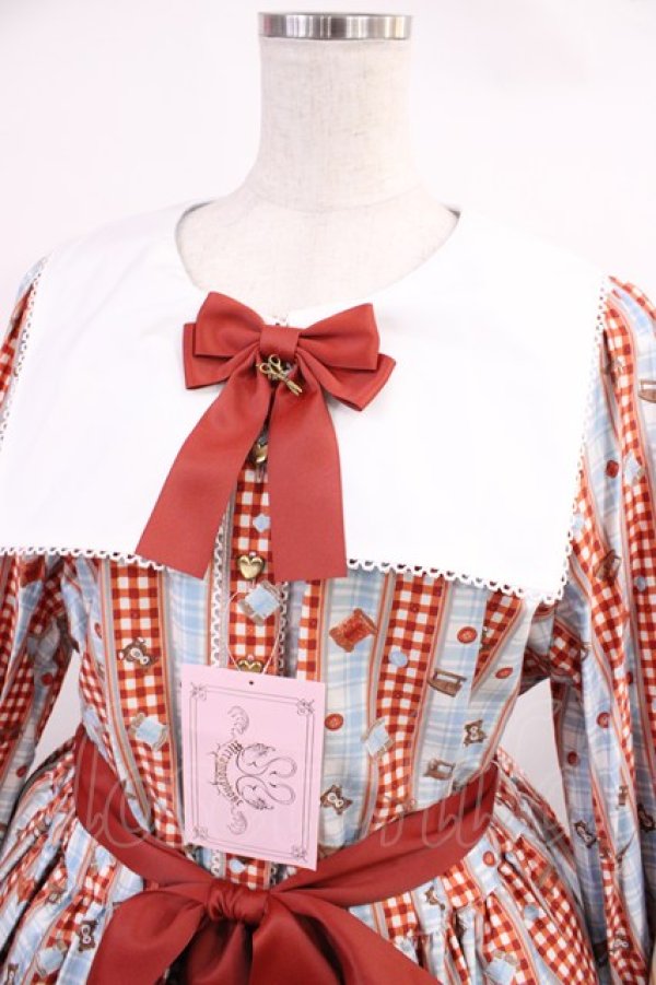 metamorphose / Happy Sewing Timeワンピース サイズ1 サックス赤 H-25