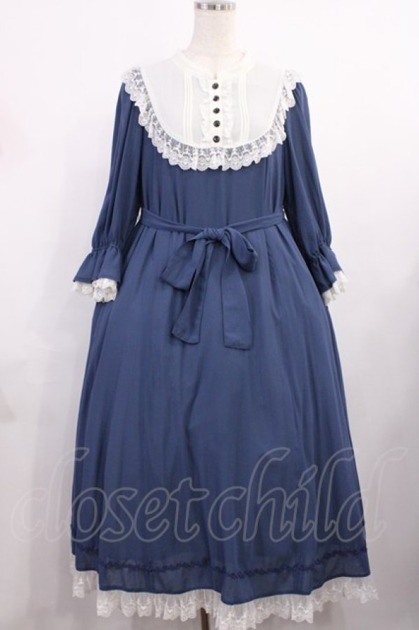画像1: Victorian maiden / リラックスレディドレス Free ナイトブルー H-25-09-26-1008-CL-OP-NS-ZH (1)