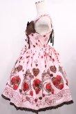 画像2: BABY,THE STARS SHINE BRIGHT / Strawberry Loves Chocolate柄ジャンパースカートII Free ピンク H-25-09-26-1014-BA-OP-NS-ZH (2)