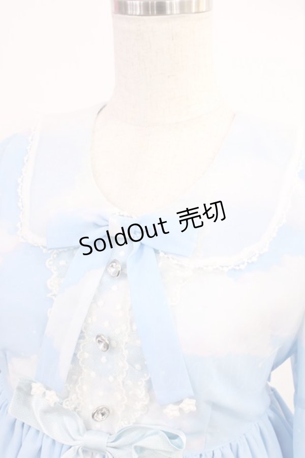 画像4: Angelic Pretty / Misty Skyワンピース Free サックス H-25-09-26-1015-AP-OP-NS-ZH (4)