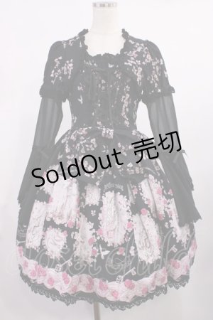 画像: ALICE and the PIRATES / Scent of Rapunzel柄ワンピース Free ブラック H-25-09-26-1019-PA-OP-NS-ZH