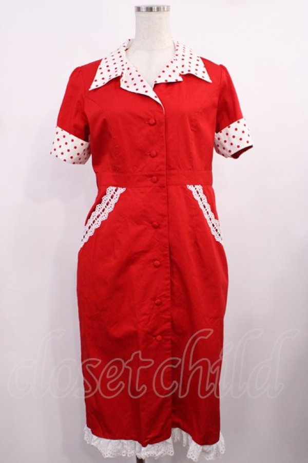 画像1: Angelic Pretty / MilkshakeワンピースSet Free レッド H-25-09-26-1020-AP-OP-NS-ZH (1)