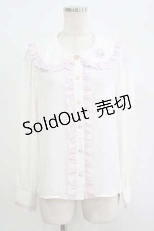 画像: Ank Rouge / マイスウィートピアノコラボブラウス M オフ H-25-09-26-050-CA-BL-NS-ZH