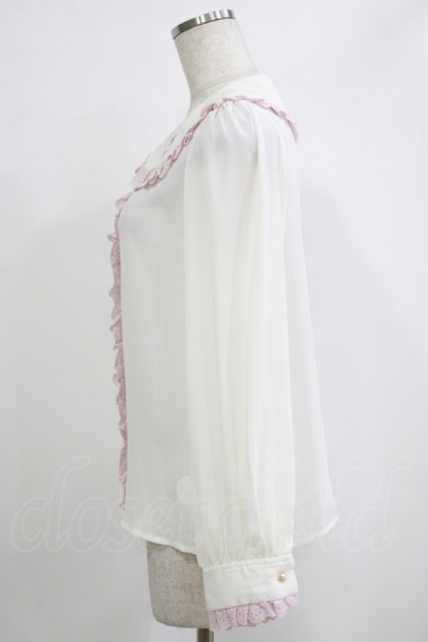 画像2: Ank Rouge / マイスウィートピアノコラボブラウス M オフ H-25-09-26-050-CA-BL-NS-ZH (2)