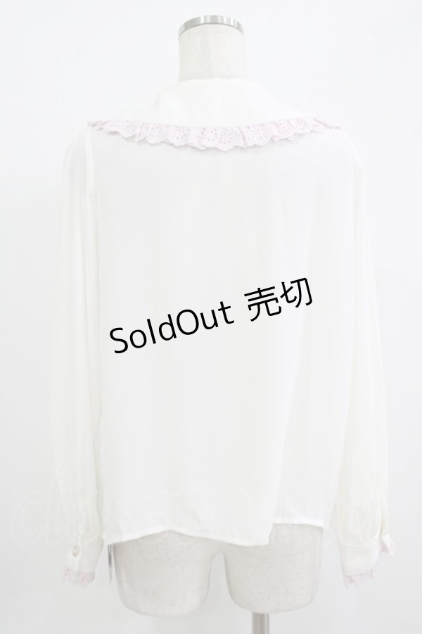 画像3: Ank Rouge / マイスウィートピアノコラボブラウス M オフ H-25-09-26-050-CA-BL-NS-ZH (3)