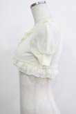 画像2: JESUS DIAMANTE / シフォンフリルボレロ Free アイボリー H-25-09-26-057-JE-TO-NS-ZH (2)