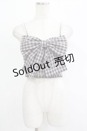 画像: Rojita / BIGリボンビスチェ Free チェック H-25-09-26-060-LO-TO-NS-ZH