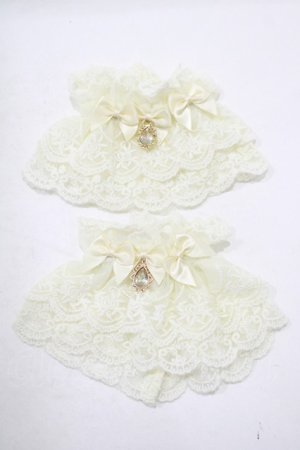 画像: axes femme kawaii / トリプルリボンお袖留め  生成り H-25-09-26-063-AX-ZA-NS-ZH