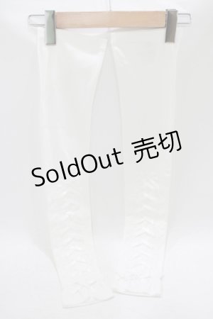 画像: axes femme POETIQUE / レースアップUVグローブ  ホワイト H-25-09-26-067-AX-ZA-NS-ZH