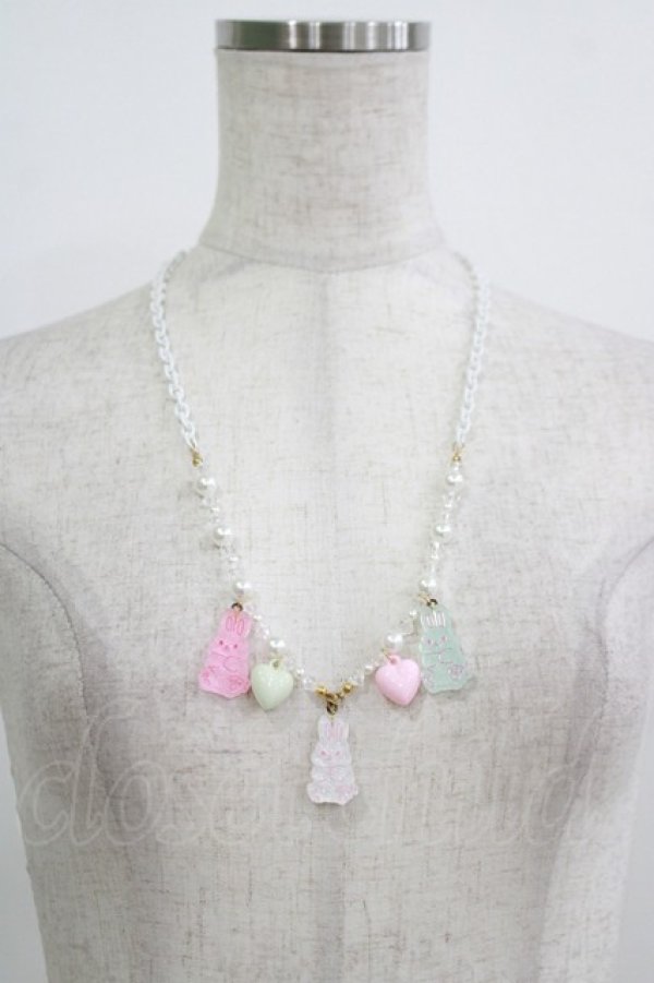 画像2: Angelic Pretty / Gummy Bunnyネックレス  ホワイト H-25-09-26-068-AP-AC-NS-ZH (2)
