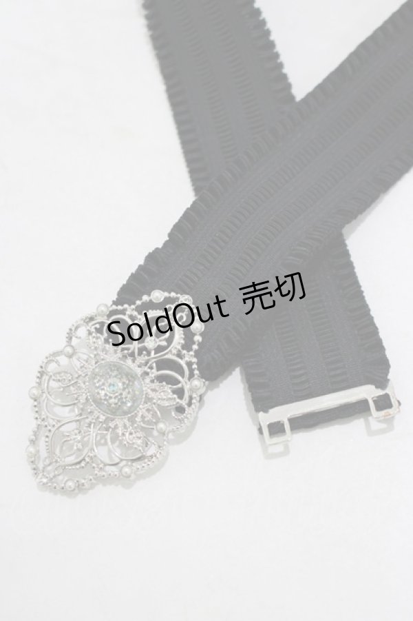 画像2: axes femme / スノービジューゴムベルト Free ブラック H-25-09-26-069-AX-ZA-NS-ZH (2)