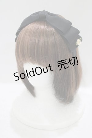 画像: m petit by misako / NINA'sコラボ AM*NIリボンカチューシャ  ブラック H-25-09-26-072-LO-AC-NS-ZH