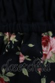 画像5: CHOCOCHIP COOKIE / 薔薇チュールローズプリントワンピース Free ブラック H-25-09-26-007-LO-OP-NS-ZH (5)