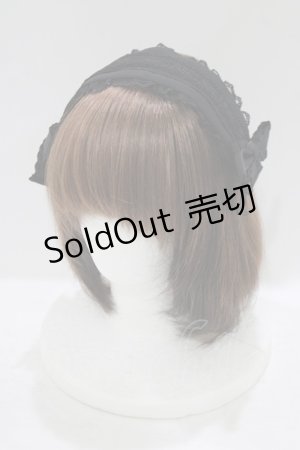 画像: Pina sweetcollection / ローズラインカチューシャ  ブラック  H-25-09-26-073-LO-AC-NS-ZH