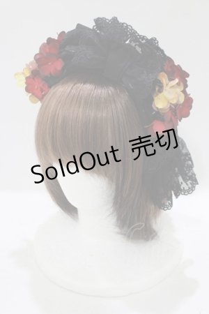 画像: Hoshibako Works / 繁花集カチューシャ  ブラック H-25-09-26-076-LO-AC-NS-ZH