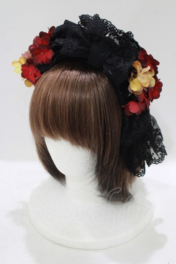 画像1: Hoshibako Works / 繁花集カチューシャ  ブラック H-25-09-26-076-LO-AC-NS-ZH (1)