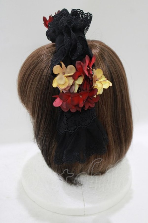 画像2: Hoshibako Works / 繁花集カチューシャ  ブラック H-25-09-26-076-LO-AC-NS-ZH (2)