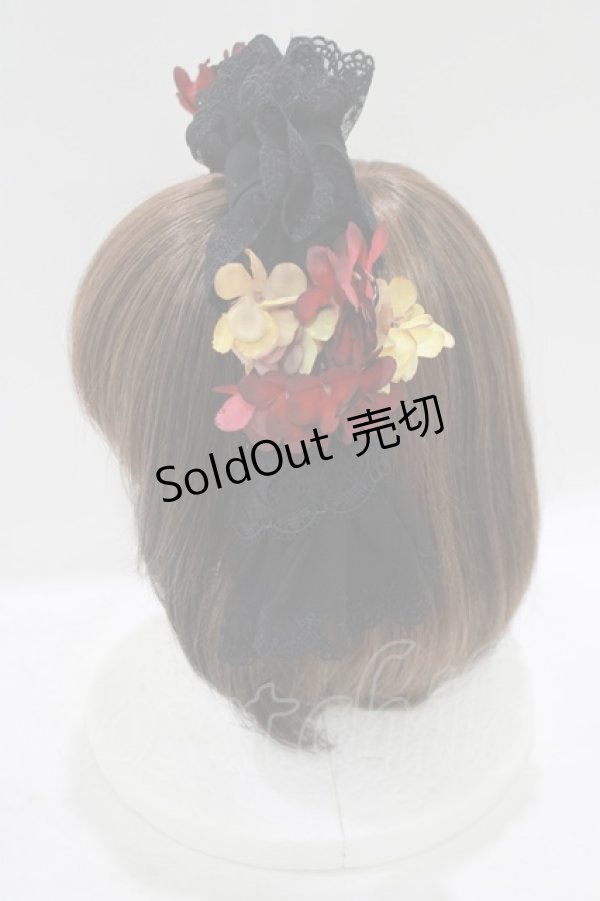 画像2: Hoshibako Works / 繁花集カチューシャ  ブラック H-25-09-26-076-LO-AC-NS-ZH (2)