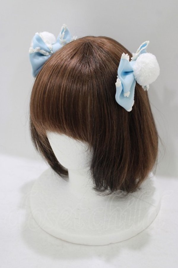 画像1: Angelic Pretty / うさぎのしっぽコーム  サックス H-25-09-26-079-AP-AC-NS-ZH (1)