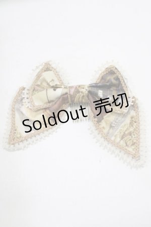 画像: BABY,THE STARS SHINE BRIGHT / mon petit chouchou柄リボンバレッタ  ブラウン H-25-09-26-080-BA-AC-NS-ZH