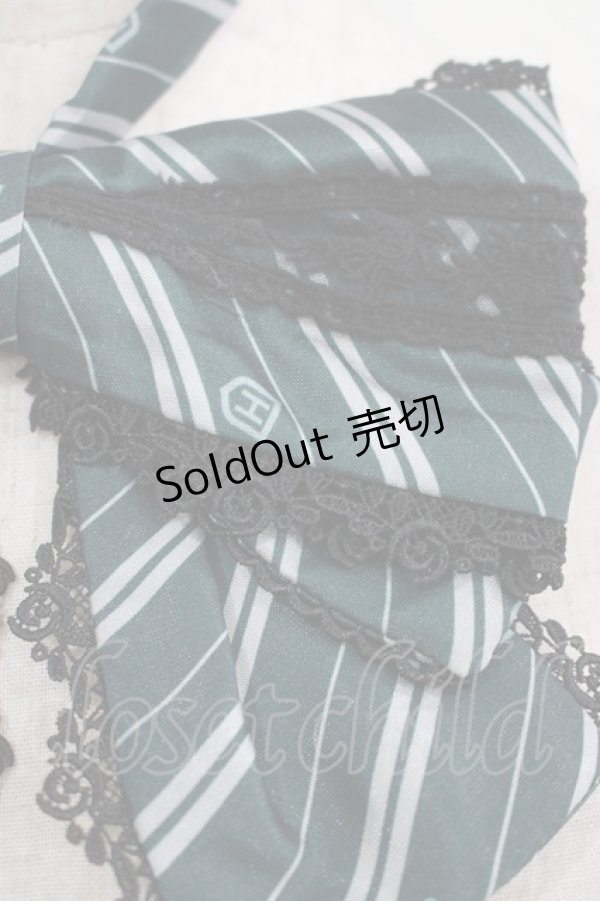 画像2: ATELIER PIERROT / ハリー・ポッター トリプルリボンタイ  スリザリン（グリーン） H-25-09-26-2001-EL-ZA-KB-ZH (2)